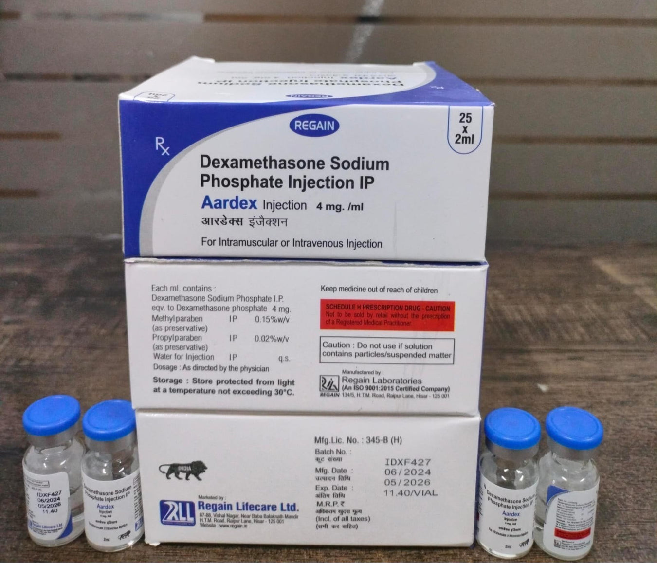 DEXAMETHASONE SODIUM PHOSPHATE 4 MG and 2 ml INJECTION