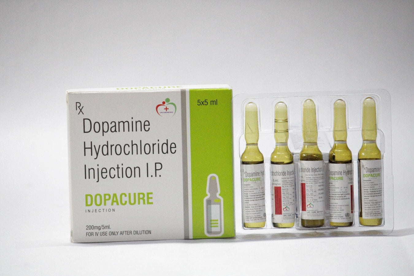 DOPAMINE 200 MG AND 5 ML INJECTIONN