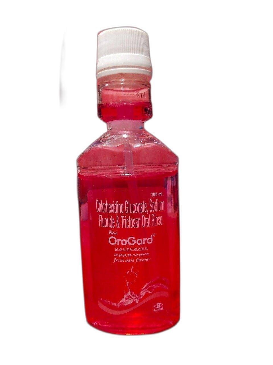 CHLORHEXIDINE GLUCONATE SODIUM FLUORIDE AND TRICLOSAN ORAL RINSE 100 ML