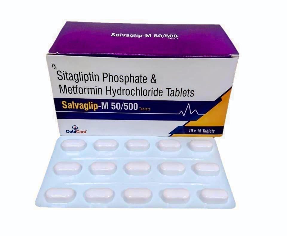 SITAGLIPTIN PHOSPHATE 50 MG AND METFORMIN HYDROCHLORIDE 500 MG TABLETS