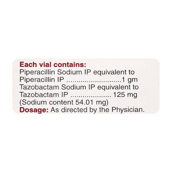 Piperacillin 1000 Mg Tazobactum 125 Mg