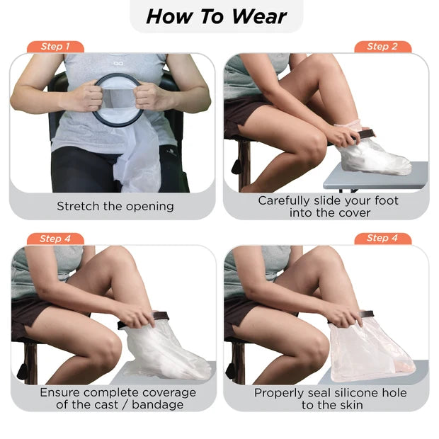 Vissco Waterproof Cast Cover & Bandage Protector - Leg Upto Knee