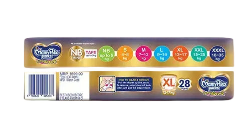 MamyPoko Pants Extra Absorb XL-28'S