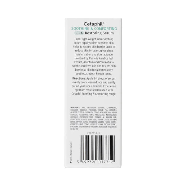 Cetaphil Soothing and Comforting CICA Restoring Serum-30ML