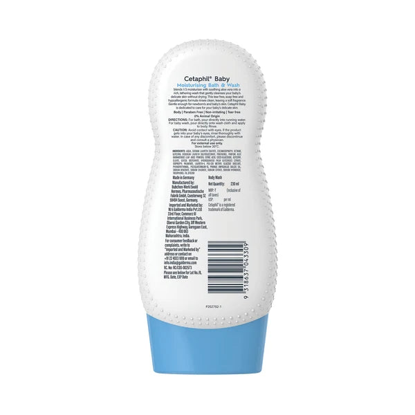 Cetaphil Baby Moisturising Bath & Wash-230ml