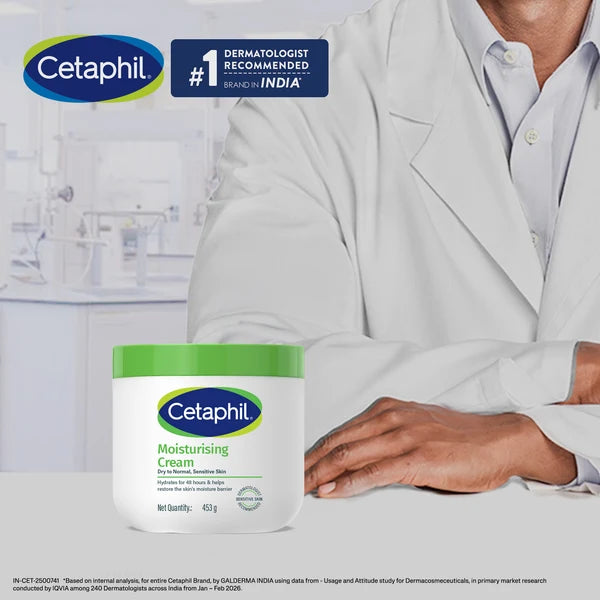 Cetaphil Moisturising Cream 453g for Dry to Normal, Sensitive skin