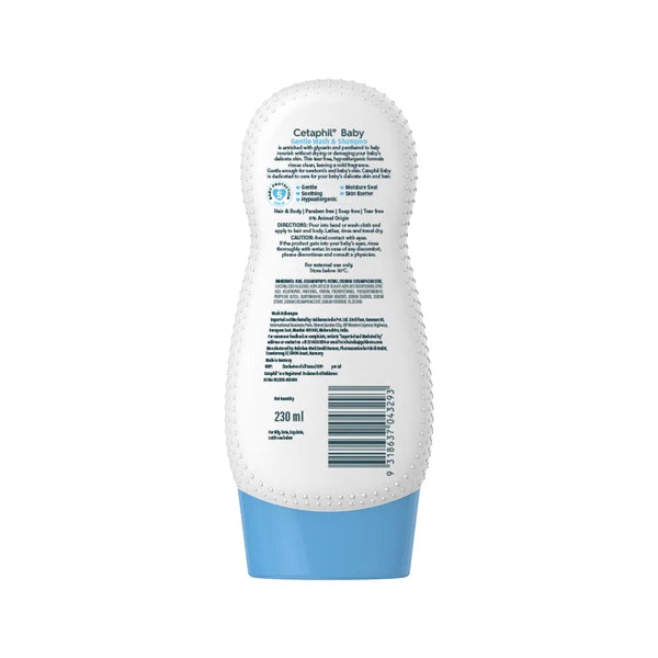 Cetaphil Baby Gentle Wash & Shampoo with Wheat Protein and Glycerin-230ml