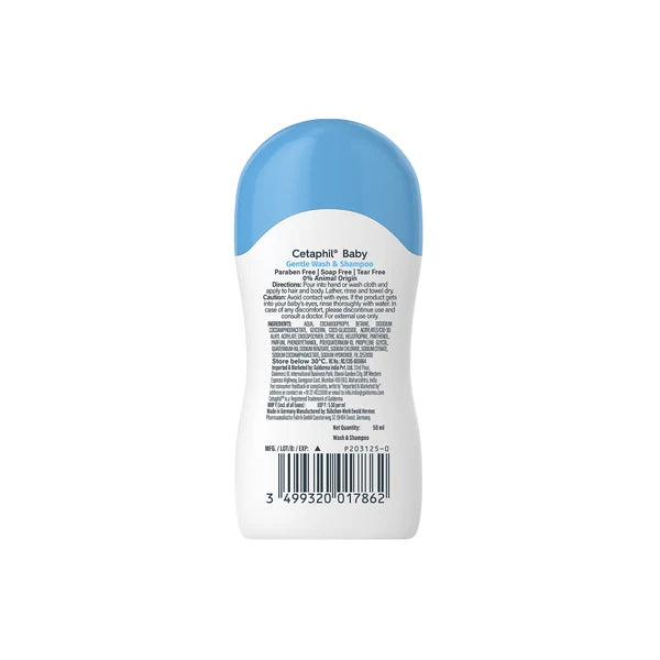 Cetaphil Baby Gentle Wash & Shampoo - 50 ml