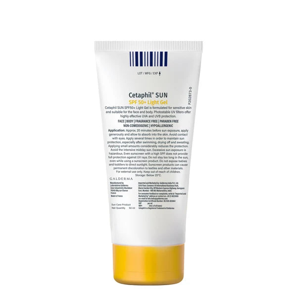 Cetaphil Sunscreen SPF 50  Dermat recommended for Sensitive Skin-50ML