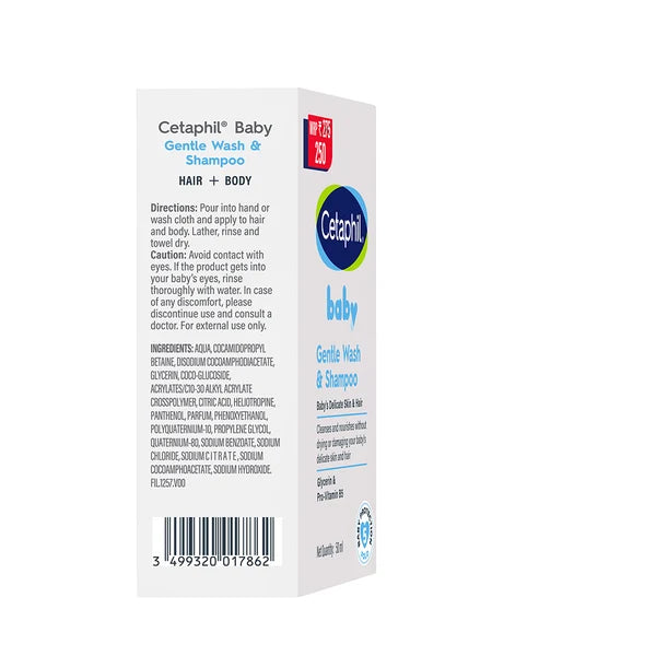 Cetaphil Baby Gentle Wash & Shampoo - 50 ml