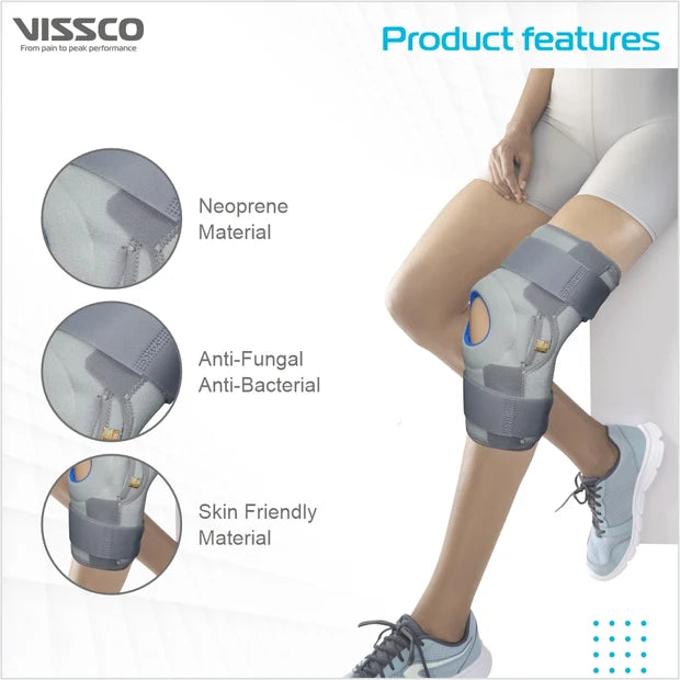 Vissco Hinged Knee Brace - Neoprene | Open
