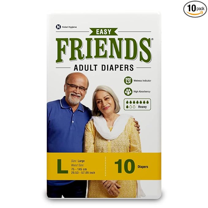 Friends Easy Adult Diapers-L 10's