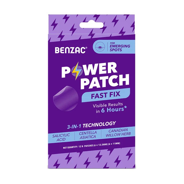 Benzac 3-in-1 Power Patches for Acne and Pimples (12 PATCHES)