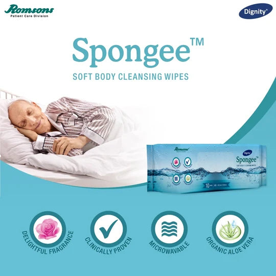 Romsons Dignity Spongee Body Wipes 240*300MM
