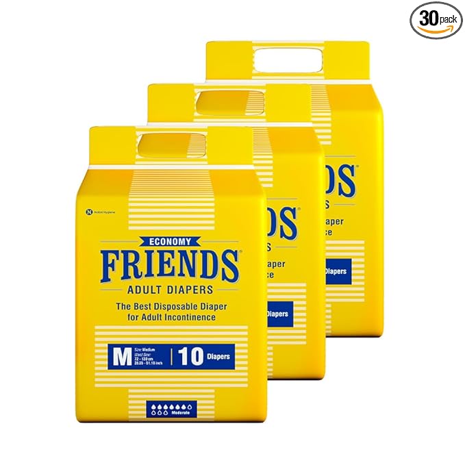 Friends Economy Adult Diapers-M 10's