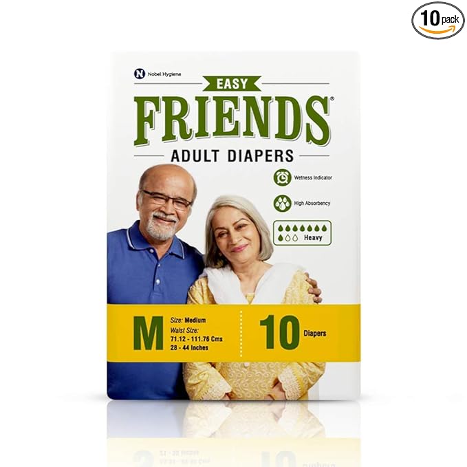 Friends Easy Adult Diapers-M 10's
