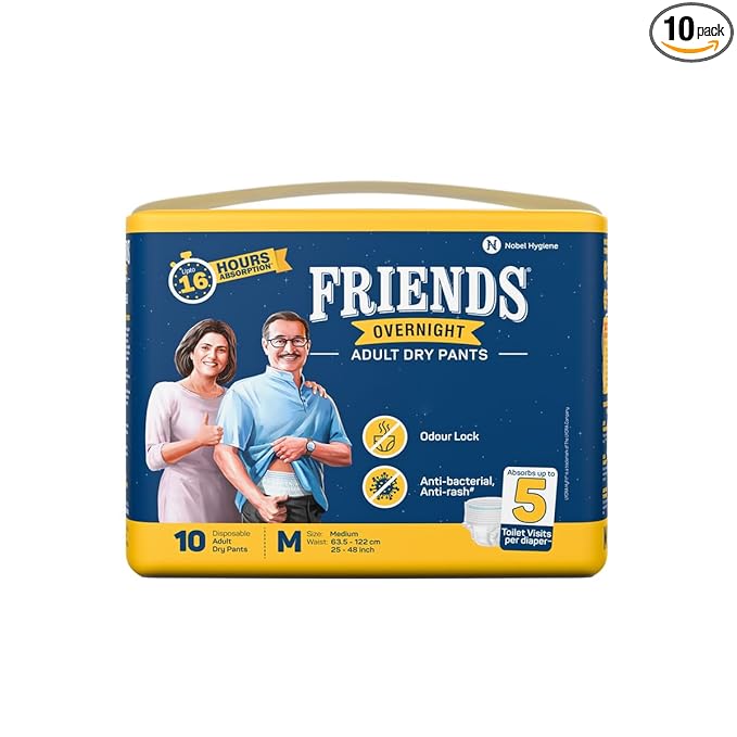 Friends Overnight Diaper Pants-M 10's