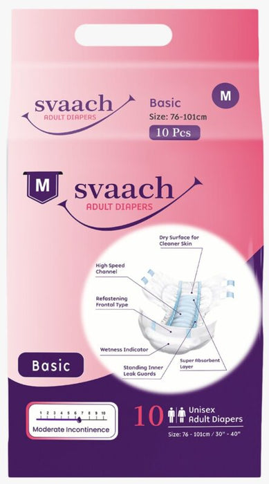 Adult Diaper Svaach Basic -M 10's