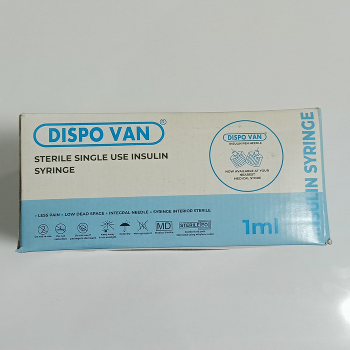 HMD Dispovan  Disposable syringe 1ml 31G 40U MULTI PACK