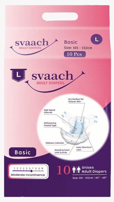 Adult Diaper Basic Svaach-L 10's