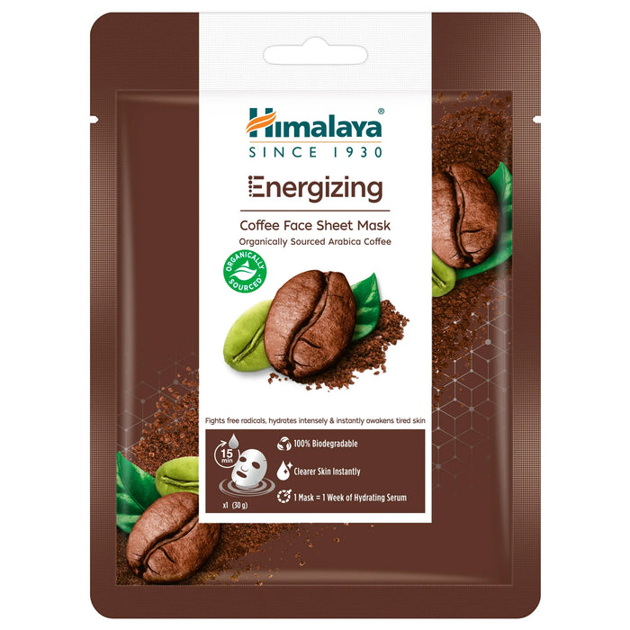 Himalaya Energizing Coffee Sheet Mask-30g