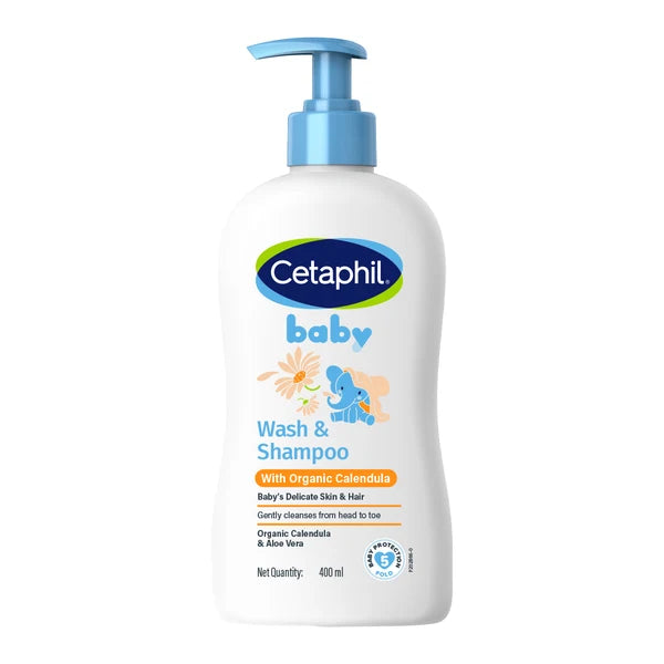Cetaphil Baby Wash & Shampoo with Organic Calendula-400ml