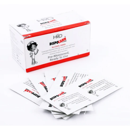 HMD Dispocann  Alcohol Swabs (Pack of 100 Pieces)