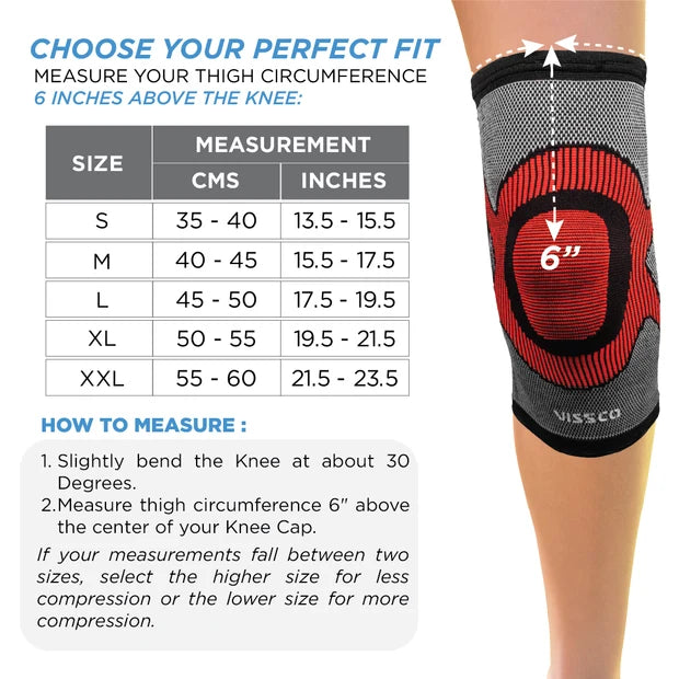 Vissco Knee Cap - 3D with Silicone Donut