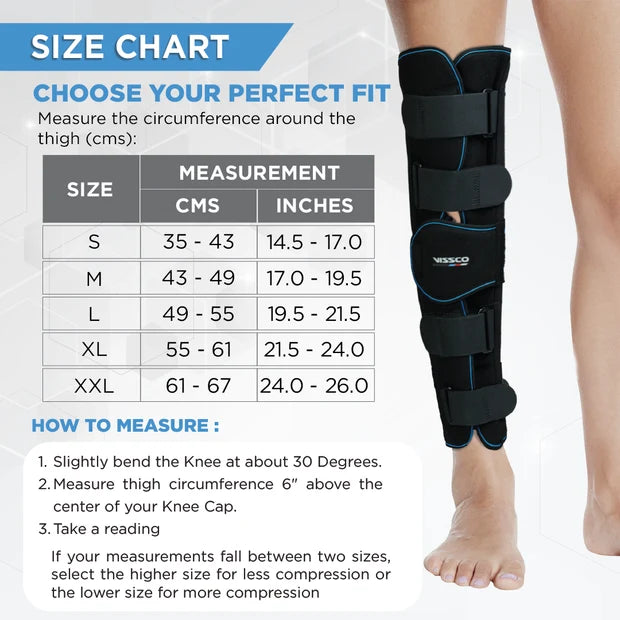 Vissco Knee Immobilizer - Long | 22-inch