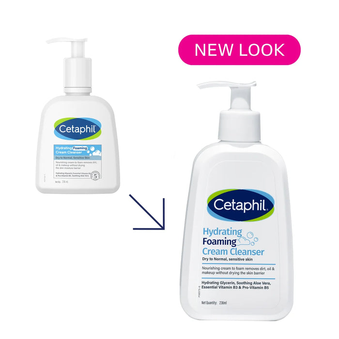 Cetaphil Hydrating Foaming Cream Cleanser 236 ml