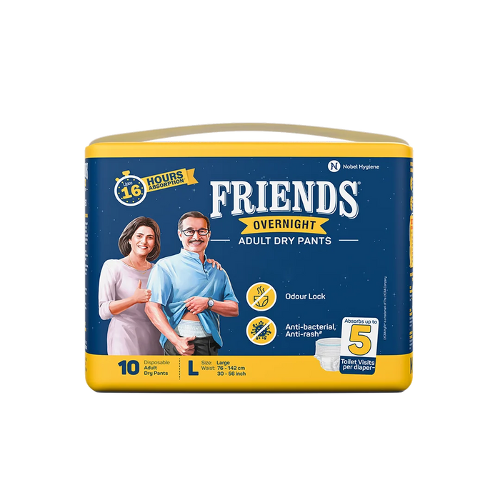 Friends Overnight Diaper Pants-L 10's