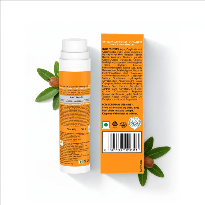 Himalaya SunProtect+ Ultra-Light Sunscreen Creme Gel-50g