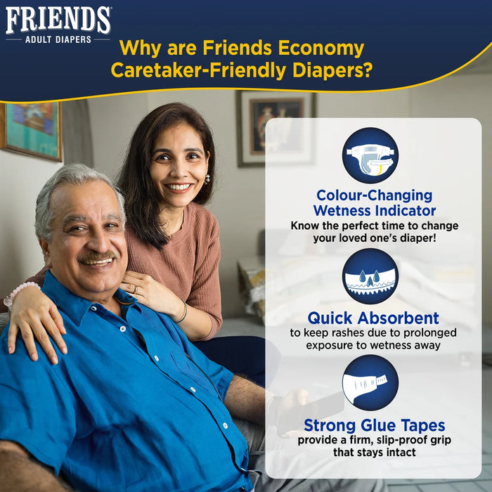 Friends Economy Adult Diapers-L 10's