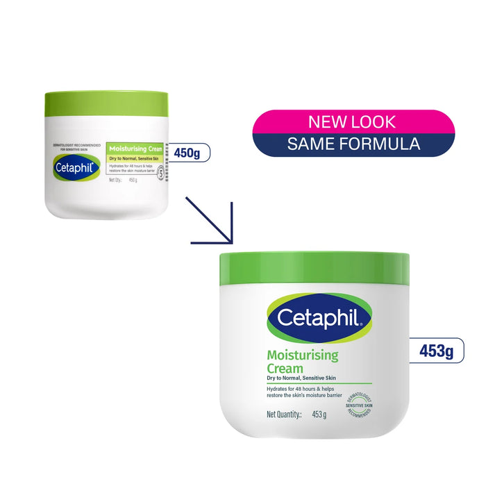 Cetaphil Moisturising Cream 453g for Dry to Normal, Sensitive skin