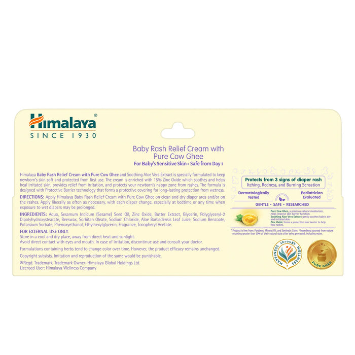 Himalaya Baby Rash Relief Cream with Pure Cow Ghee-20G