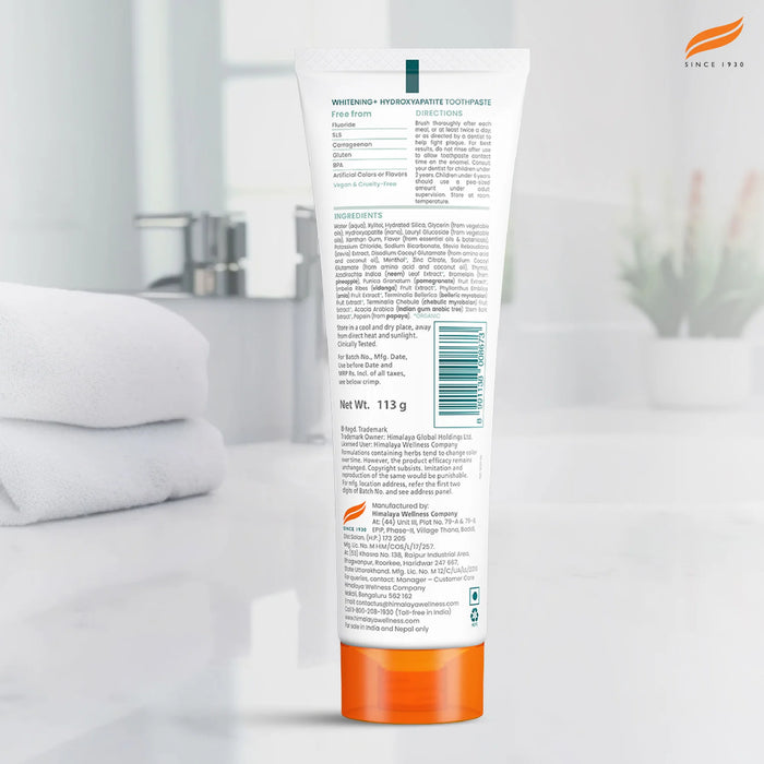 Himalaya Botanique Whitening+ Hydroxyapatite Toothpaste-113g
