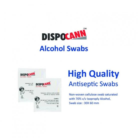 HMD Dispocann  Alcohol Swabs (Pack of 100 Pieces)