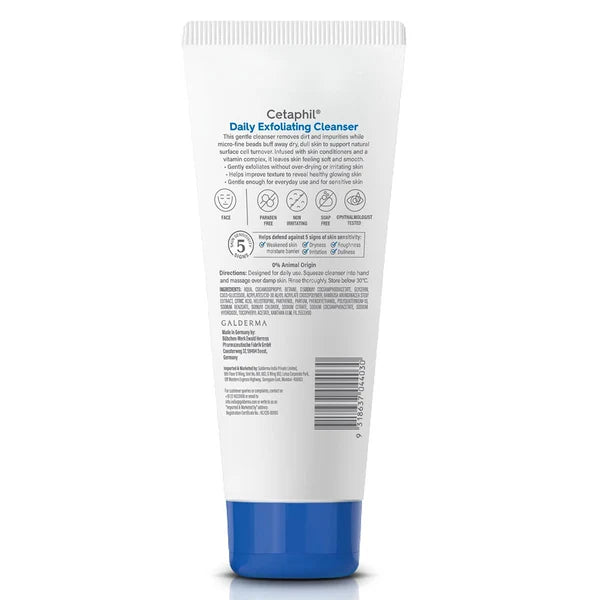 Cetaphil Daily Exfoliating Cleanser with Vitamin B5 and E
