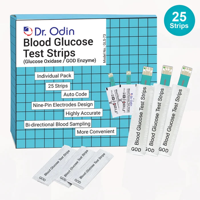 25 Test Strips for Dr. Odin Glucometer GOD