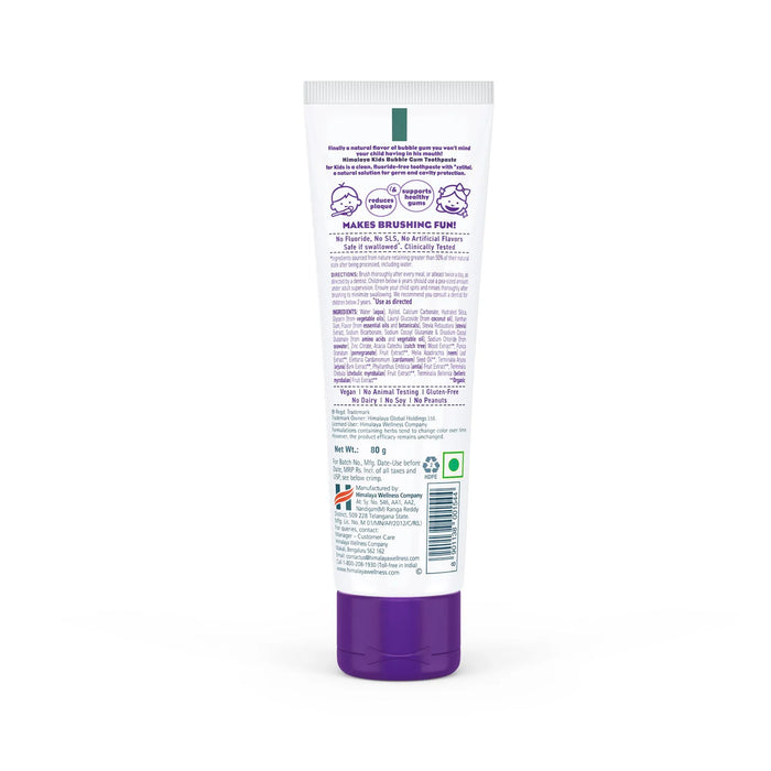 Himalaya Kids Bubble Gum Toothpaste-80G