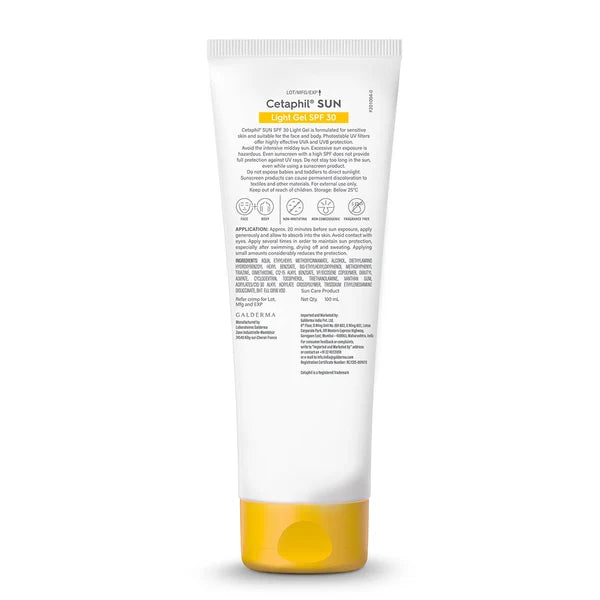 Cetaphil Sunscreen SPF 30 | Dermat recommended for Sensitive Skin-100ML