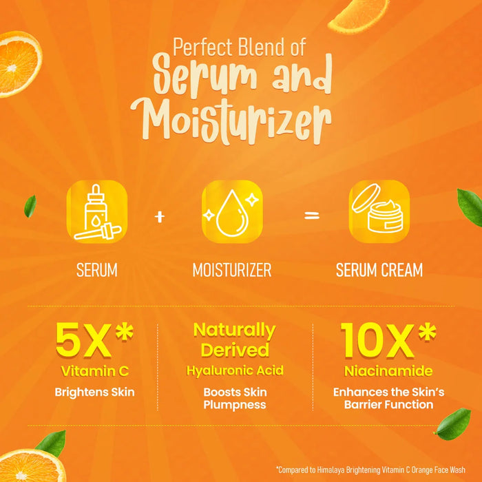 Himalaya Brightening Vitamin C Orange Face Serum Cream