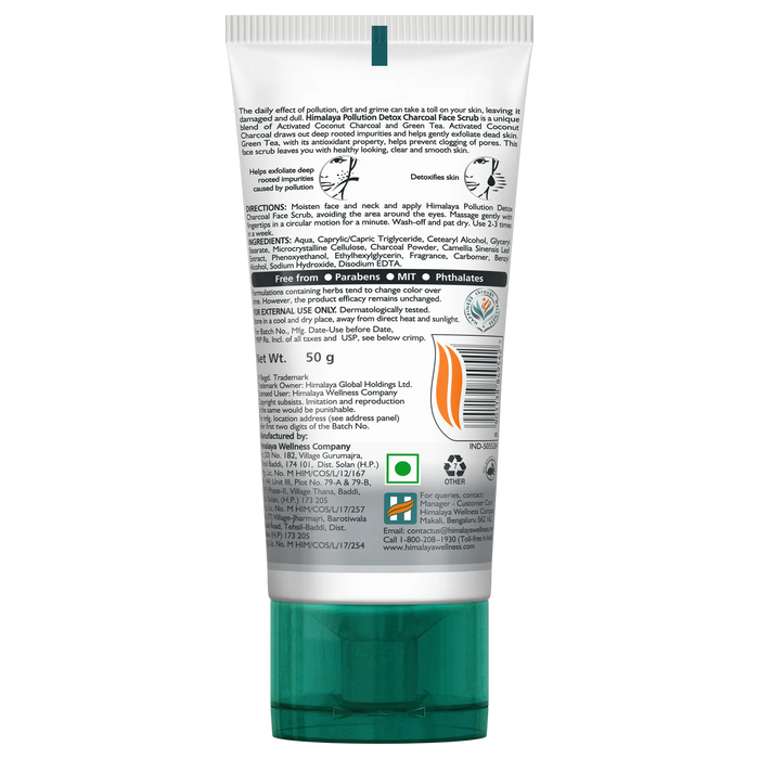 Himalaya Pollution Detox Charcoal Face Scrub