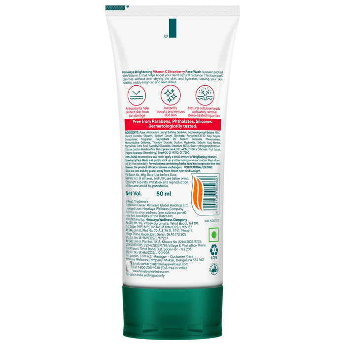 Himalaya Brightening Vitamin C Strawberry Face Wash