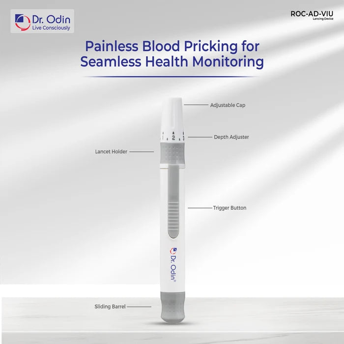 Blood Glucose Lancing Device with Comfort Vibration Control