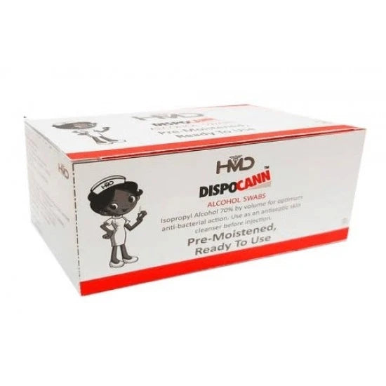 HMD Dispocann  Alcohol Swabs (Pack of 100 Pieces)