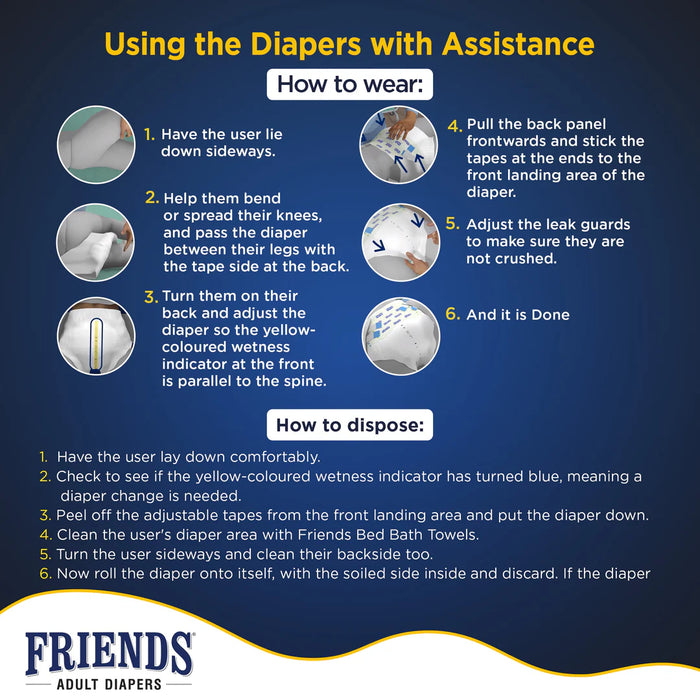 Friends Economy Adult Diapers-XL 10's
