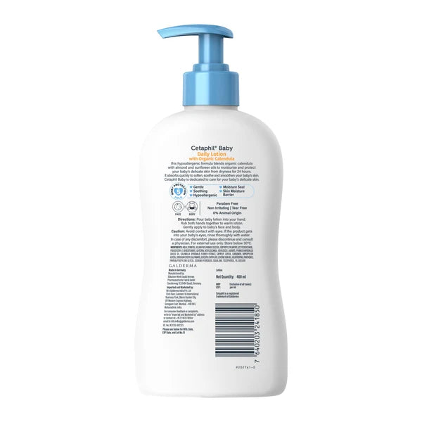 Cetaphil Baby Daily Lotion with Organic Calendula-400ml