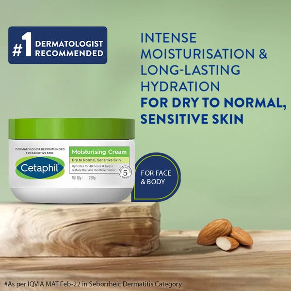 Cetaphil Moisturising Cream 250g for dry to normal, sensitive skin