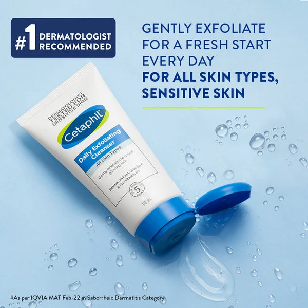 Cetaphil Daily Exfoliating Cleanser with Vitamin B5 and E